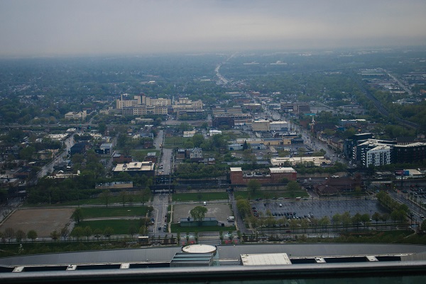 Birds Eye View of City